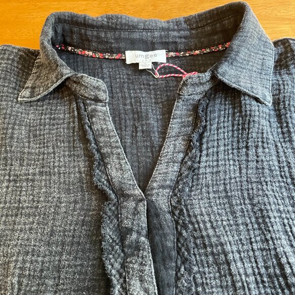 Size Large Umgee snow washed cotton gauze dress in Ash - Picture 9 of 14